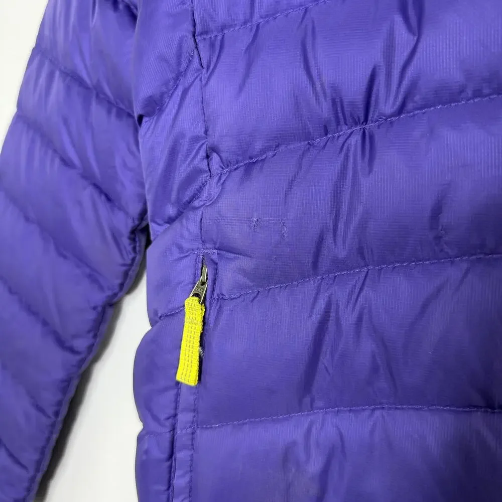 Patagonia Jacket Girls Large 12 Purple Down Sweater Puffer Lightweight